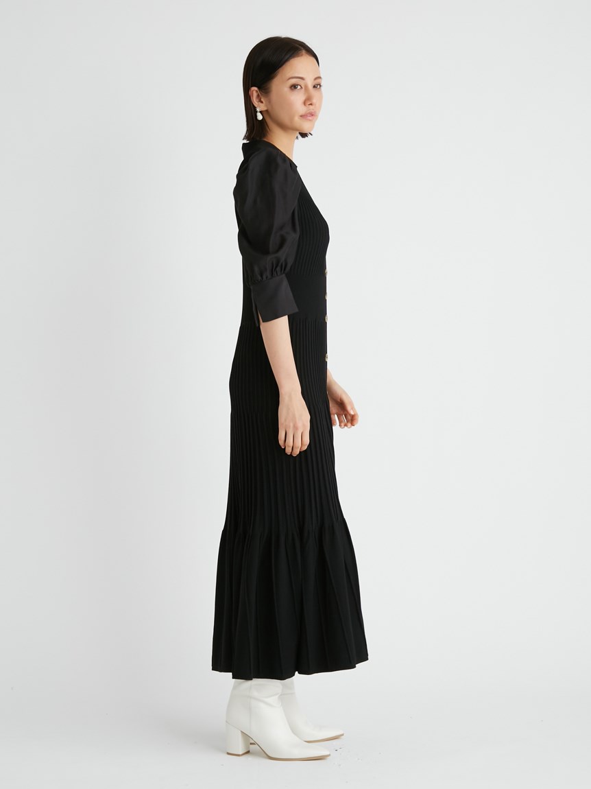 襟付きニットマーメイドワンピース(ニットワンピース)|DRESS(ドレス ...