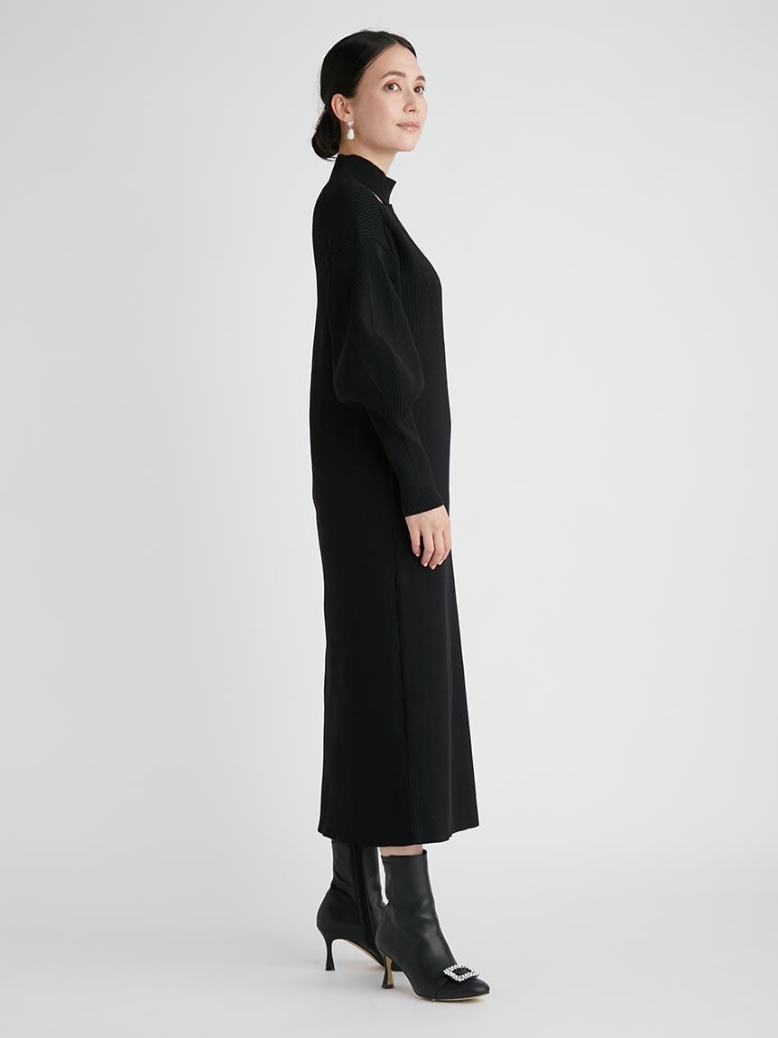 カットアウトニットワンピース(ニットワンピース)|DRESS(ドレス