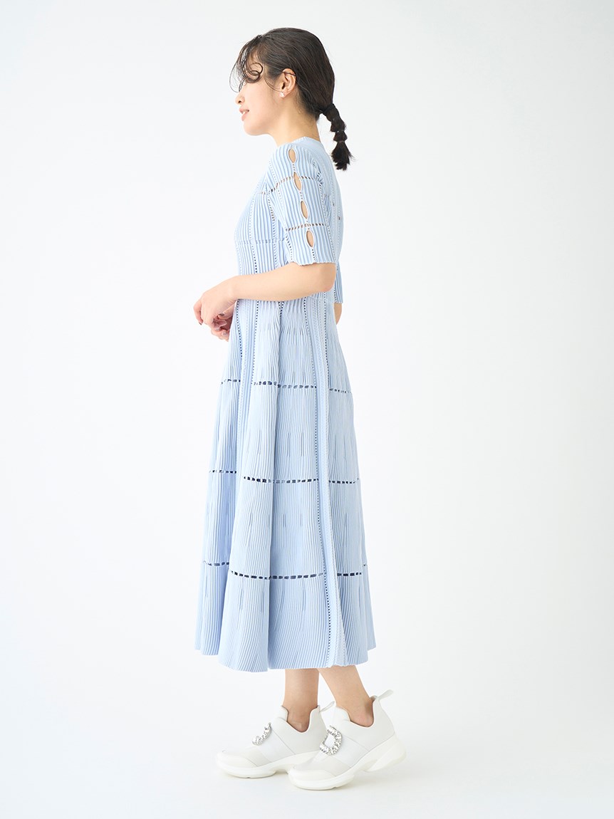 ディフォーメーションニットワンピース(ニットワンピース)｜DRESS