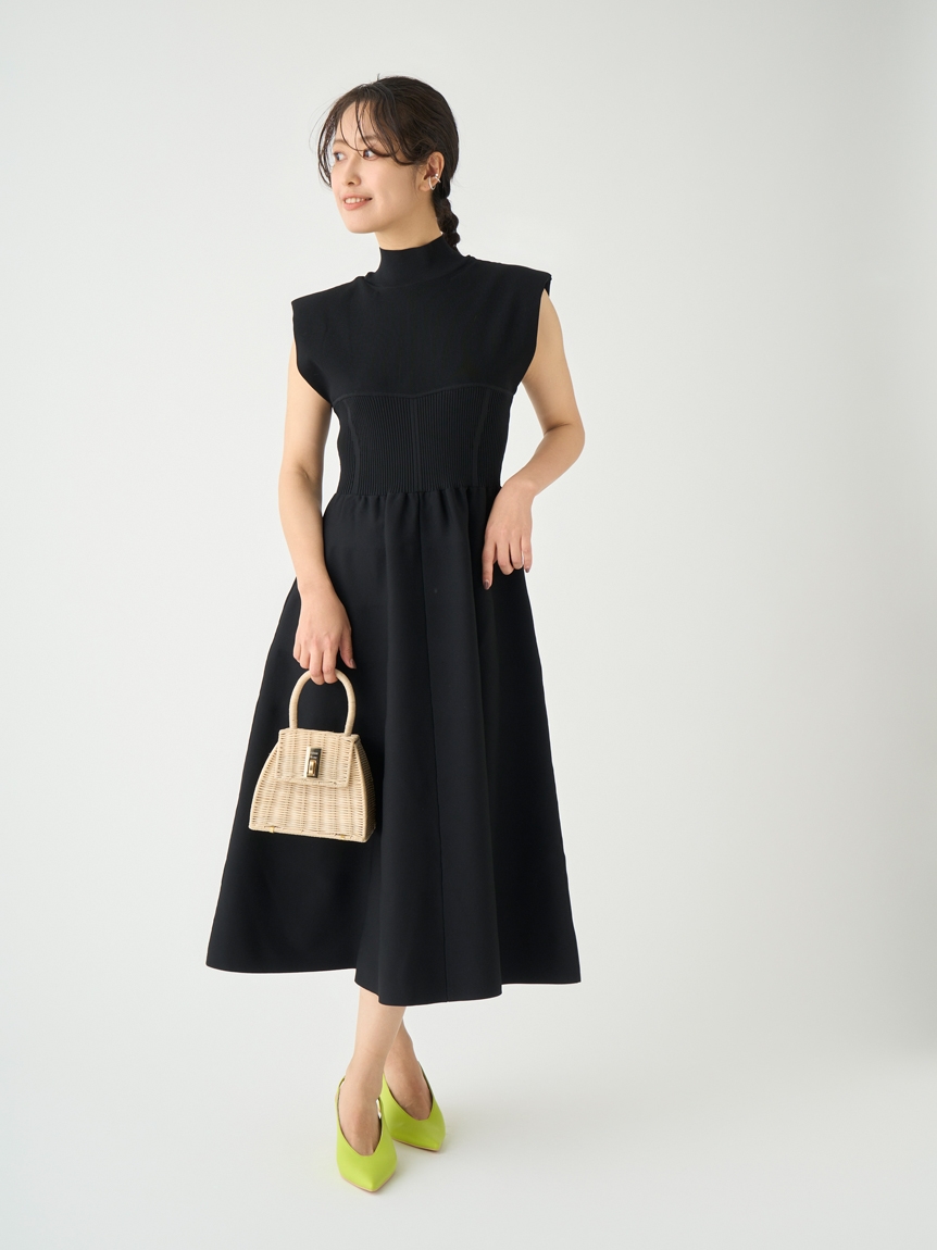 コルセットデザインニットワンピース(ニットワンピース)｜DRESS