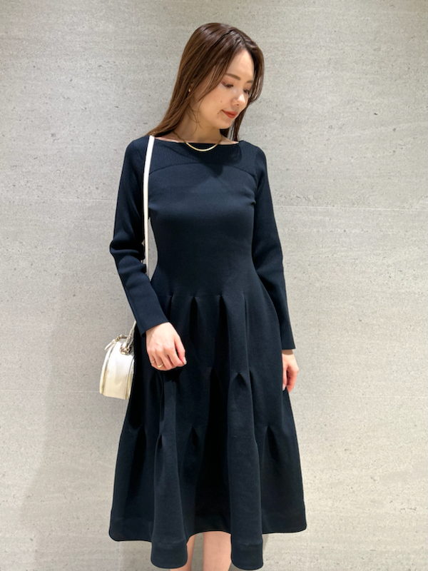 タックティアードニットワンピース(ニットワンピース)｜DRESS（ドレス 