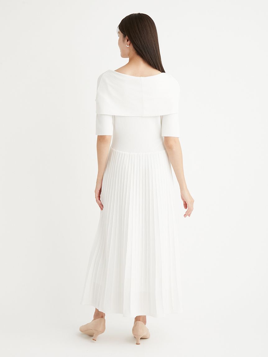 メタルパーツ付きニットワンピース(デイリーワンピース)｜DRESS