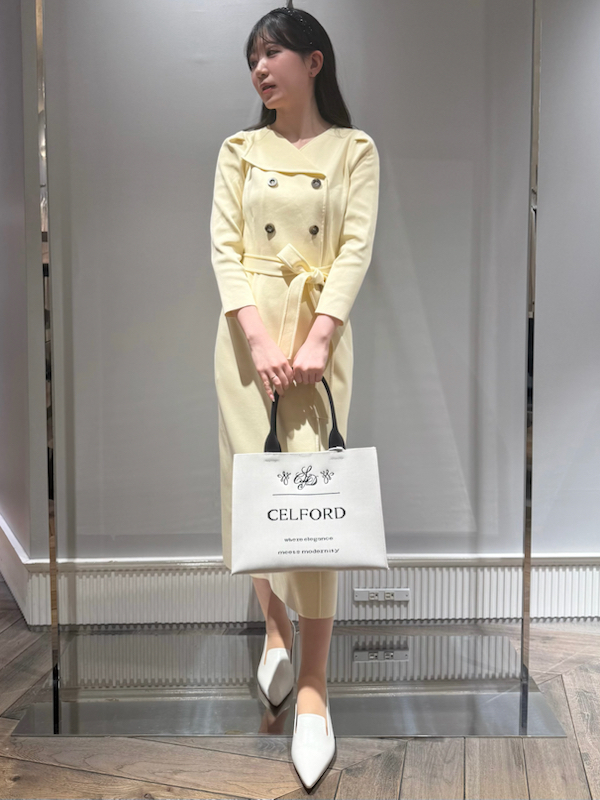 アシメカラーニットタイトワンピ(フォーマルワンピース)｜DRESS