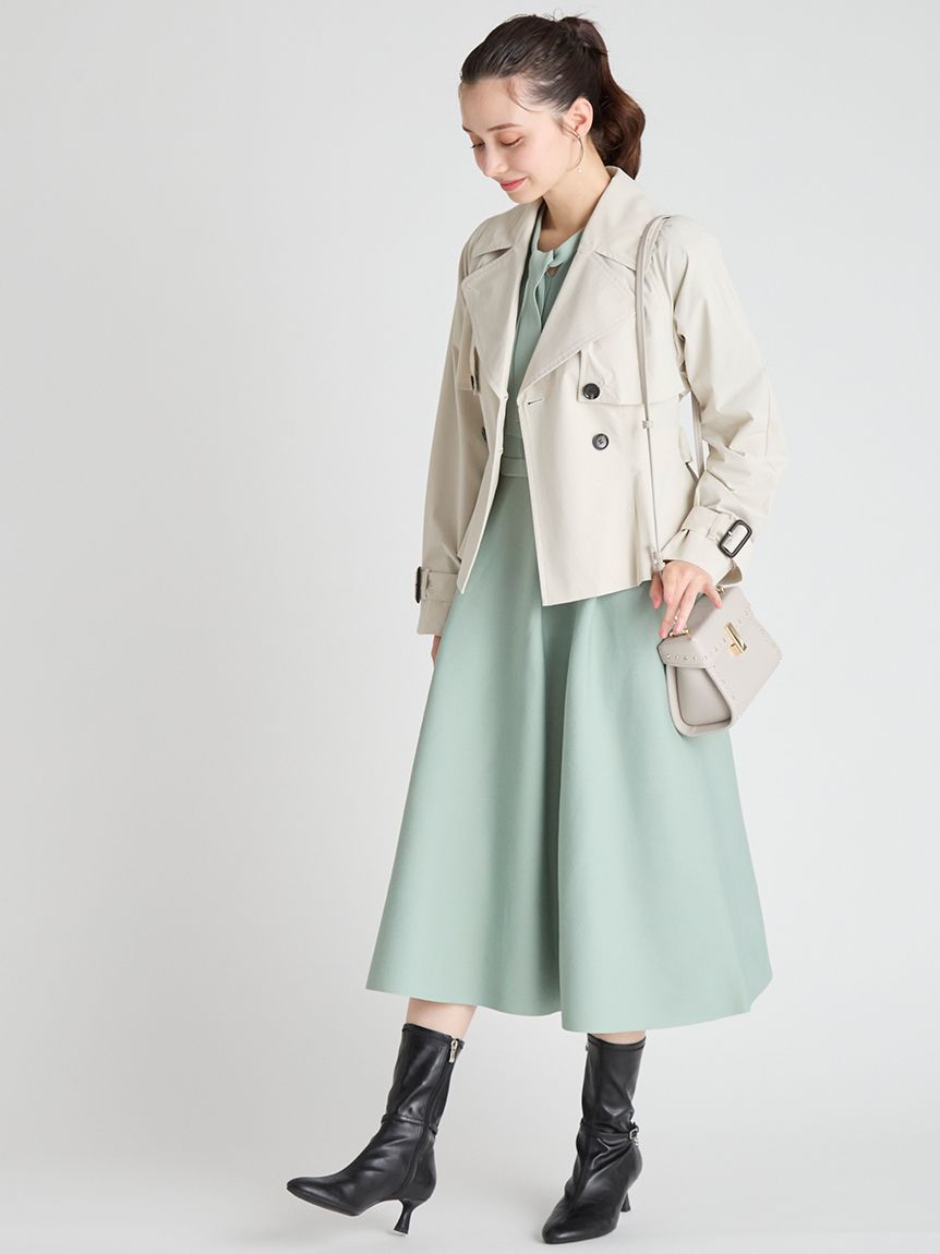 ボウタイニットワンピース(デイリーワンピース)｜DRESS（ドレス