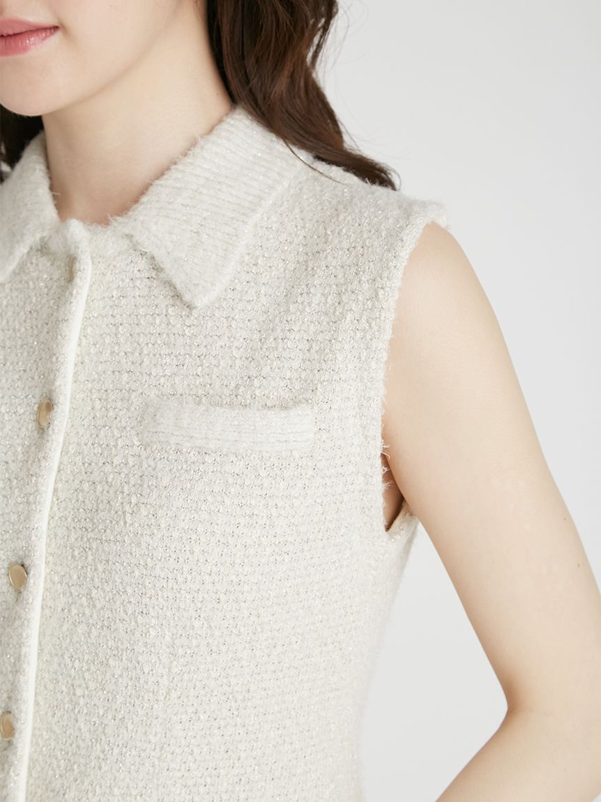 メタルボタンジレニットセットアップ(デイリーワンピース