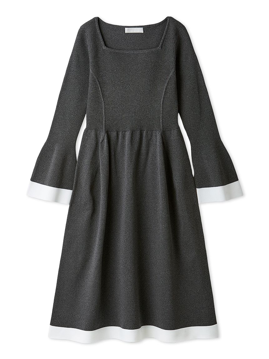 大人気!!【HOBBS】ニット×モノグラム♪上品ニットワンピース 大人気!!【HOBBS】ニット×モノグラム♪上品ニットワンピース