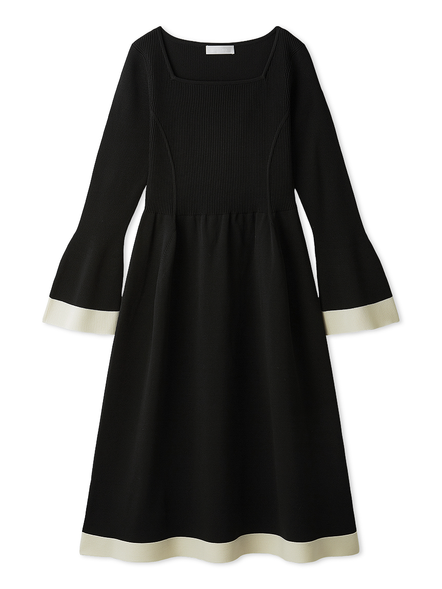 ベルスリーブホールガーメントニットワンピース(デイリー