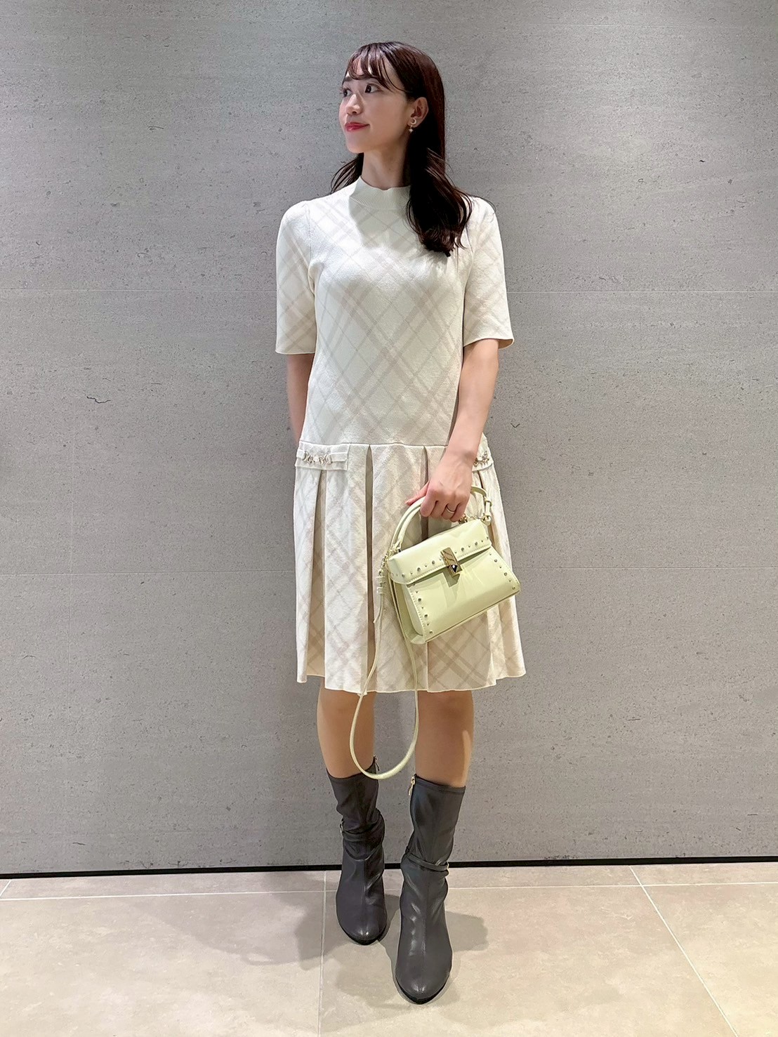 プリーツニットワンピース(デイリーワンピース)｜DRESS（ドレス