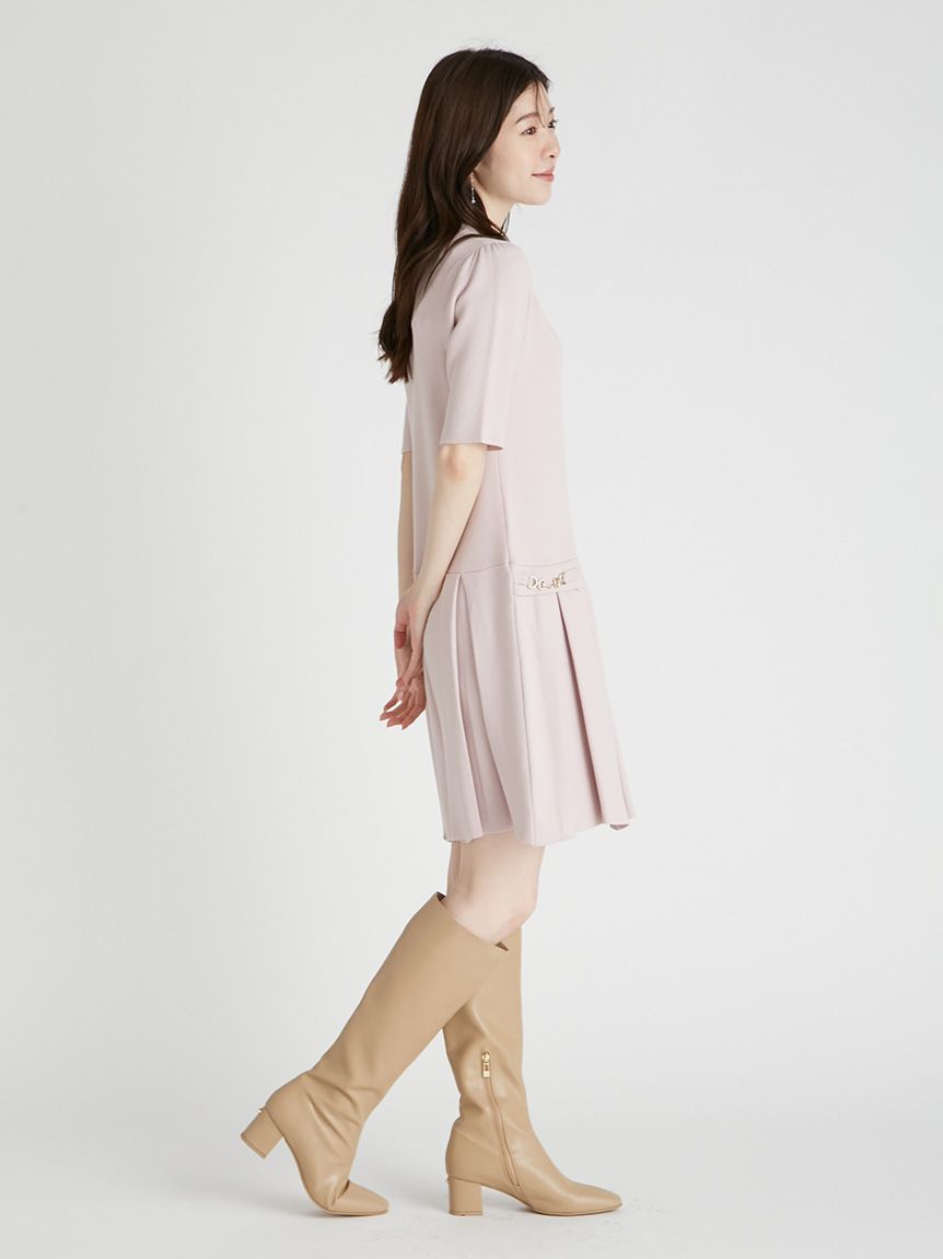 プリーツニットワンピース(デイリーワンピース)｜DRESS（ドレス