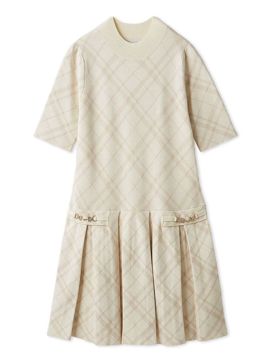極美品✨25SS セルフォード　ニットワンピース　半袖　ピンク　フレア　ロング ピンク系｜ワンピース・ドレス｜CELFORD(セルフォード)｜阪急