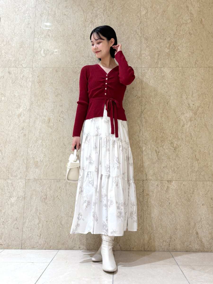 ティアードワンピース＆カーディガンセット(デイリーワンピース