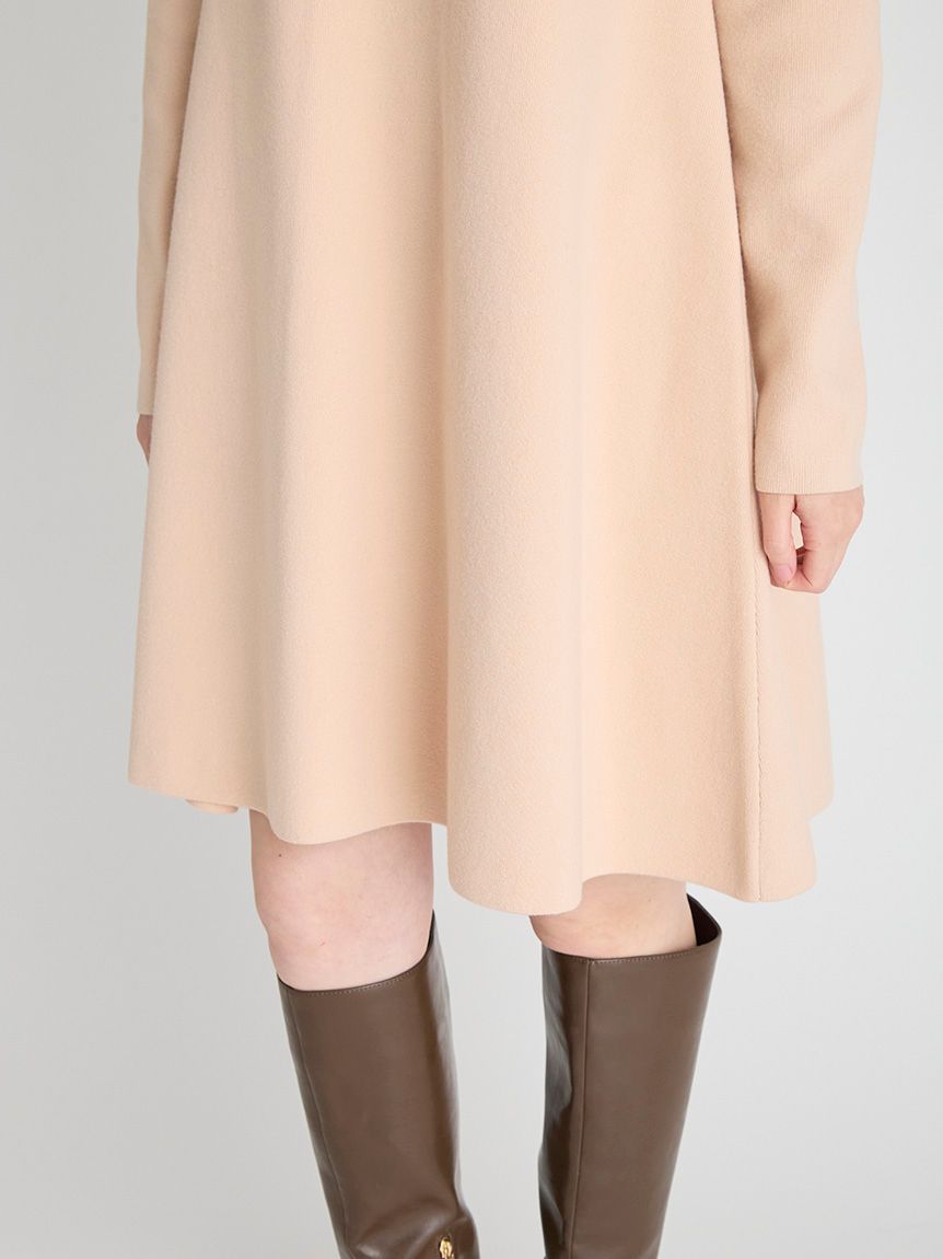 【値下げ】CELFORD 襟付きニットワンピース 2way Aライン 衿付きAラインニットワンピース(デイリーワンピース)｜DRESS