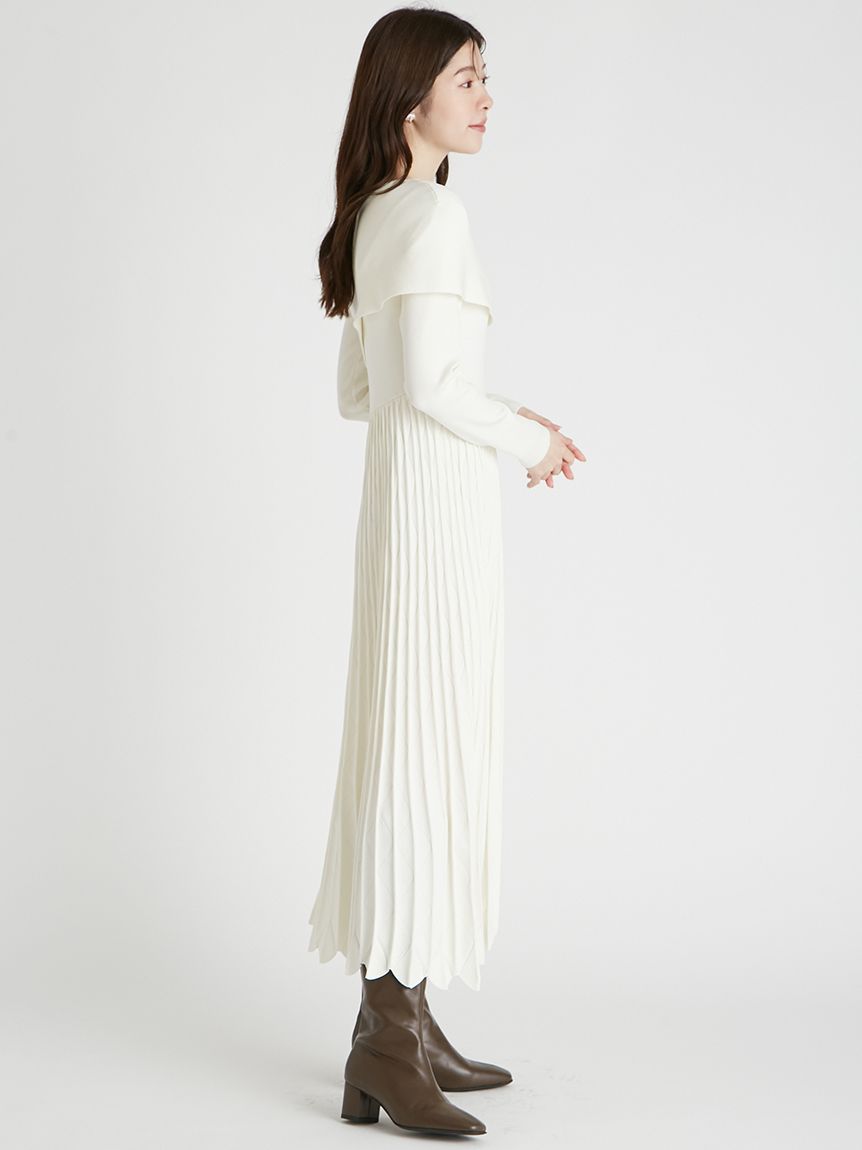 アシメオフショルニットワンピース(ニットワンピース)｜DRESS（ドレス