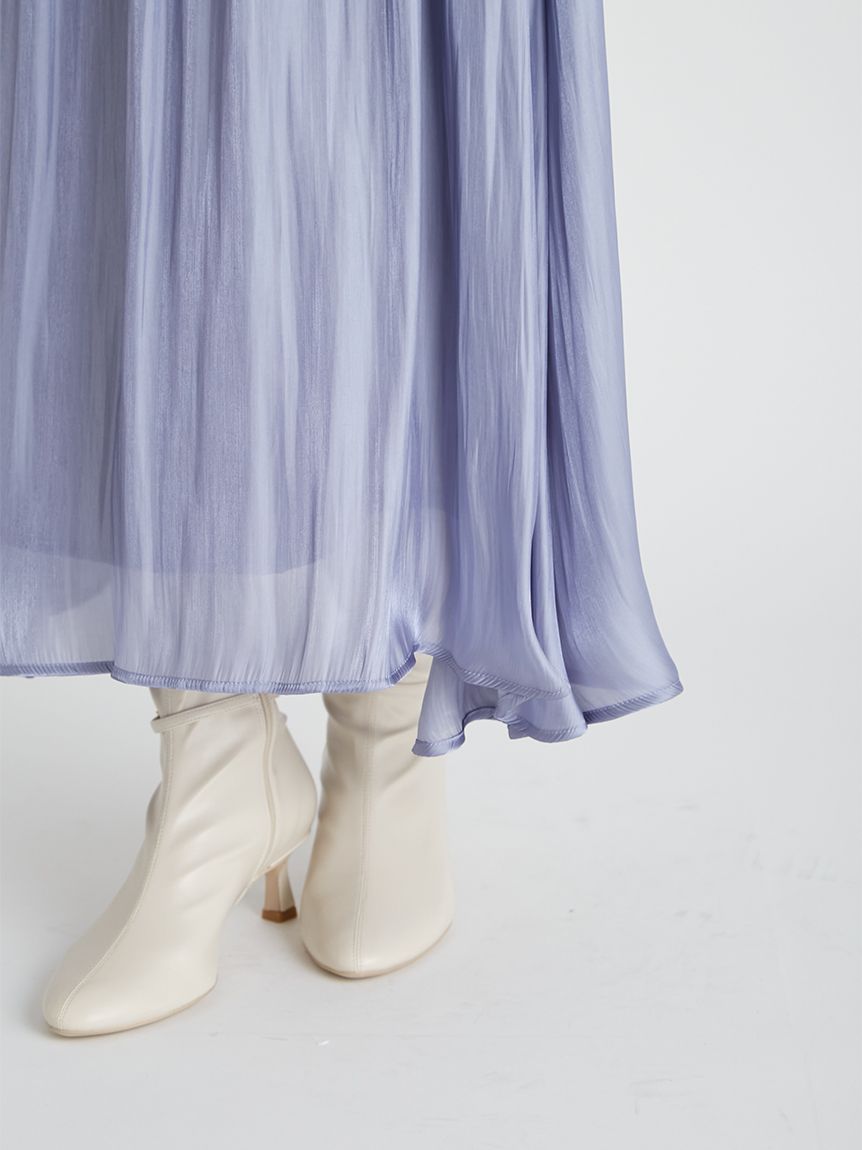 アシメネックニットドッキングワンピース Apuweiser-riche（アプワイザーリッシェ）の「アシメネック