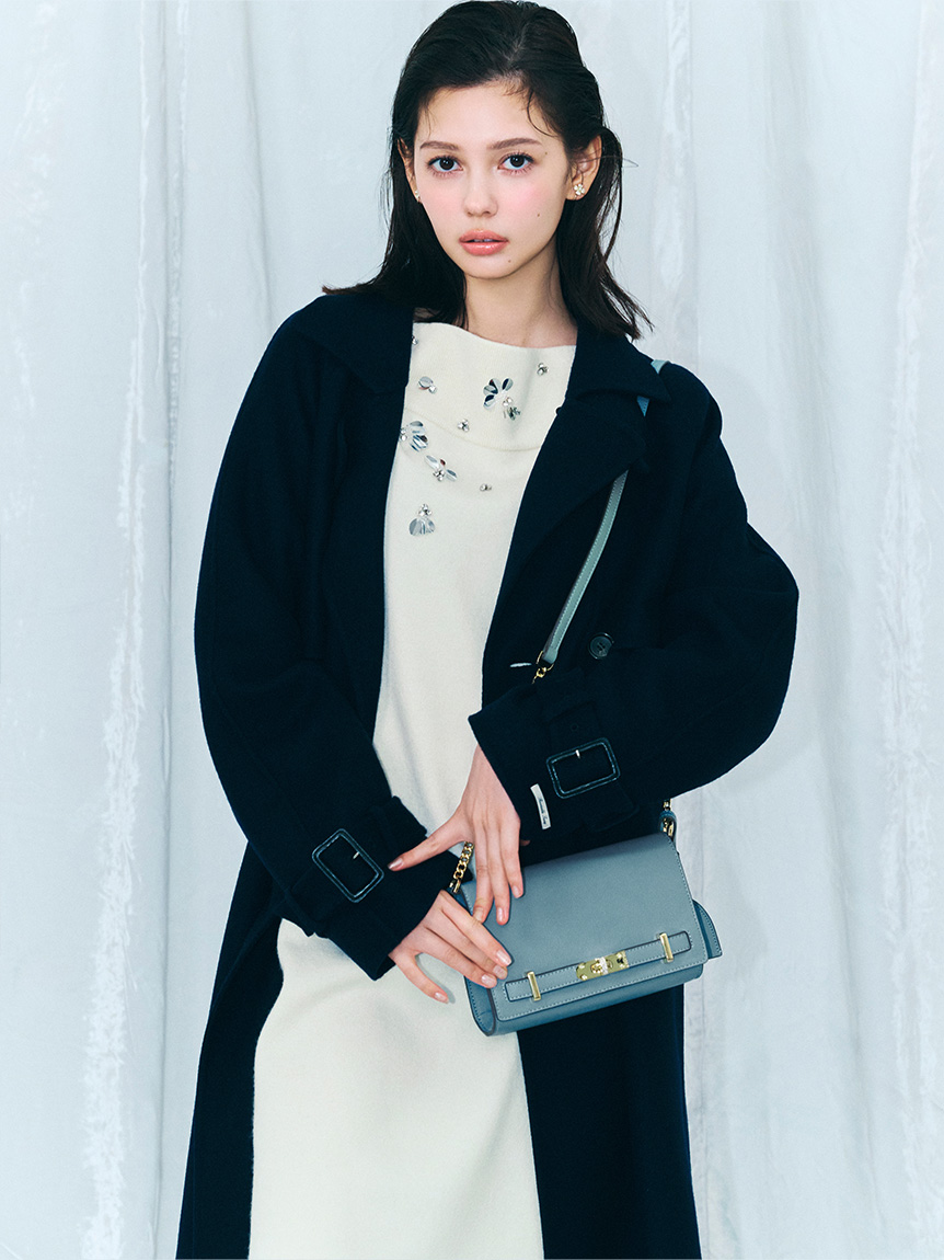 ペタルビジューニットワンピース(デイリーワンピース)｜DRESS（ドレス