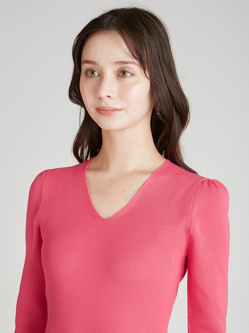 ウォッシャブル】シアーミックスホールガーメントワンピース(デイリー