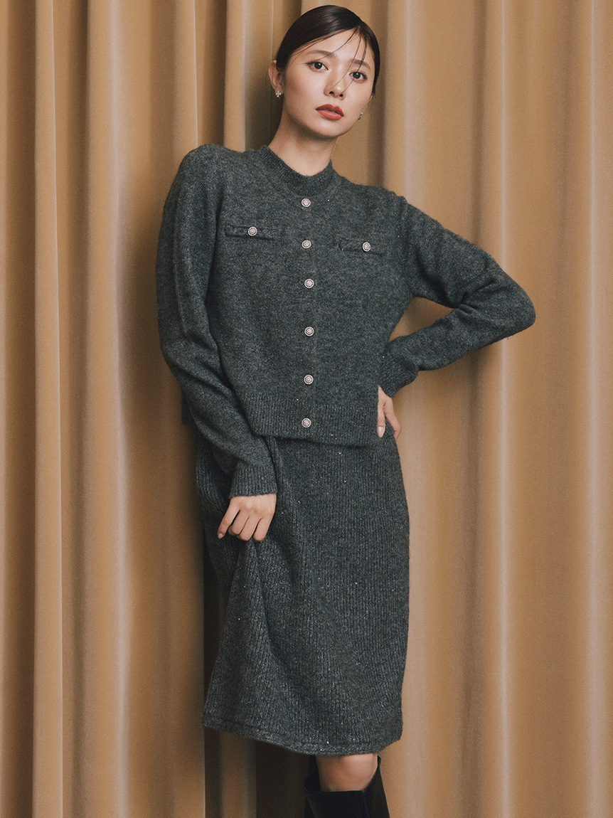 スパークルミニニットワンピースセット(デイリーワンピース)｜DRESS