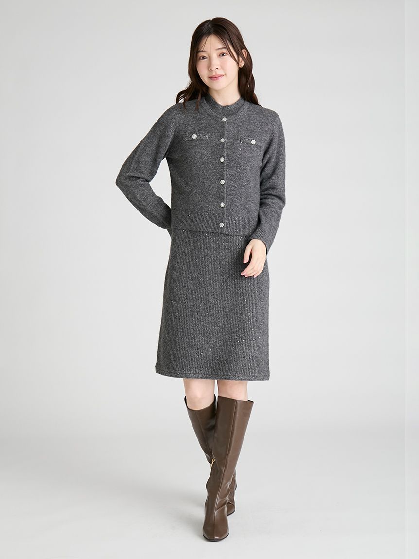 スパークルミニニットワンピースセット(デイリーワンピース)｜DRESS