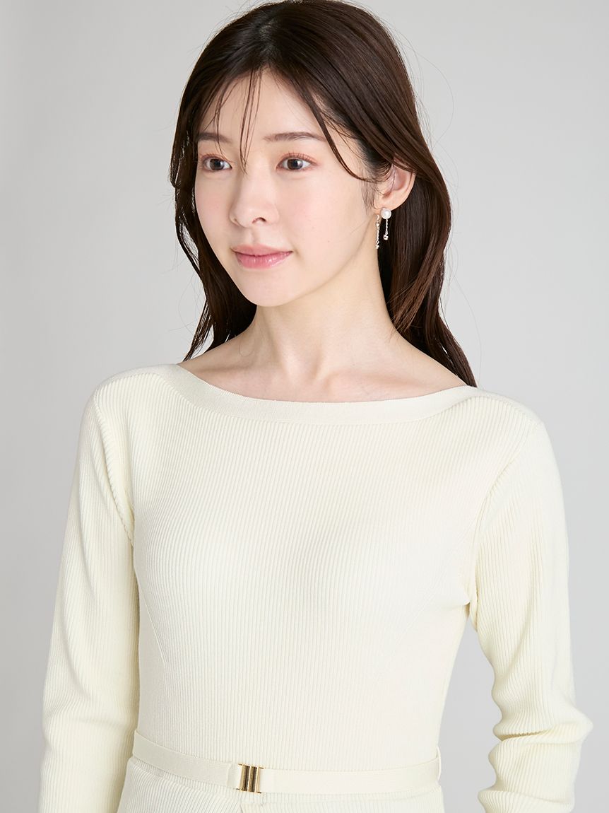 フリルティアードニットドッキングワンピース(デイリーワンピース