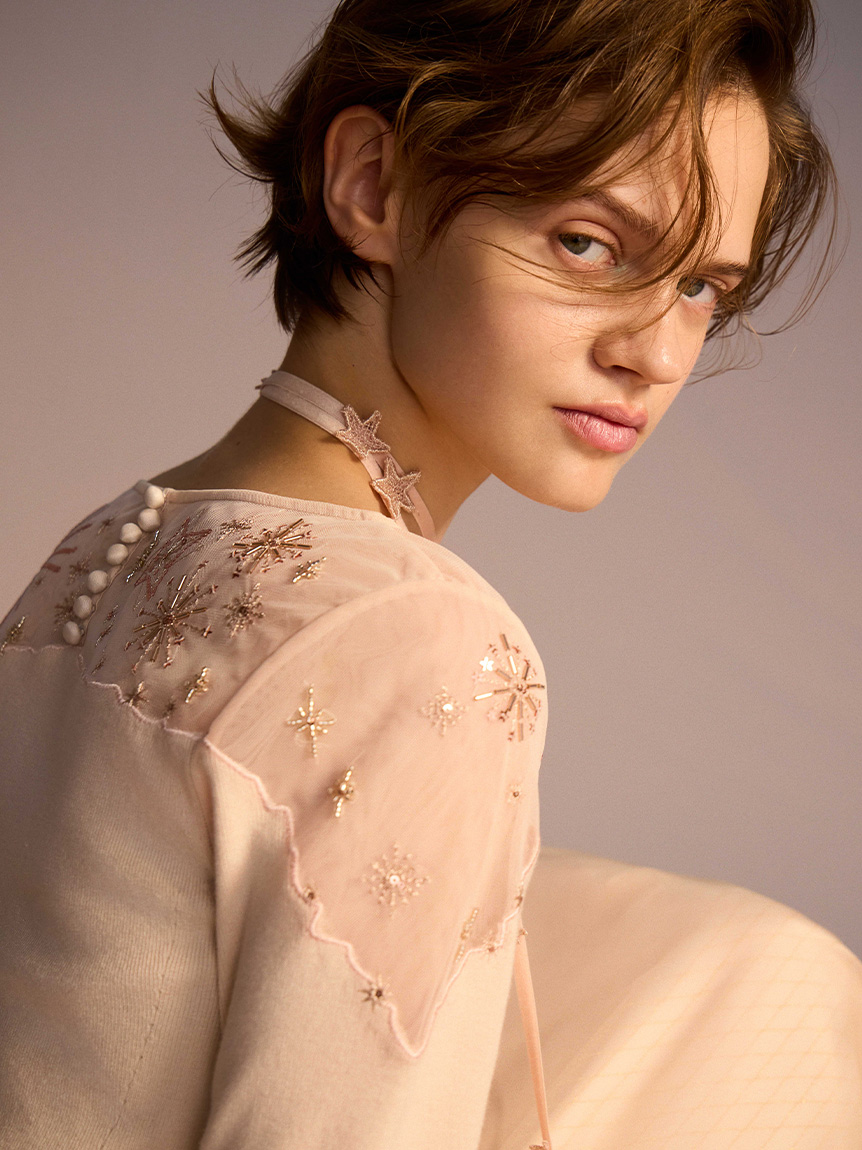 YUMI KATSURA for CELFORD】コラボスターリーニットドレス