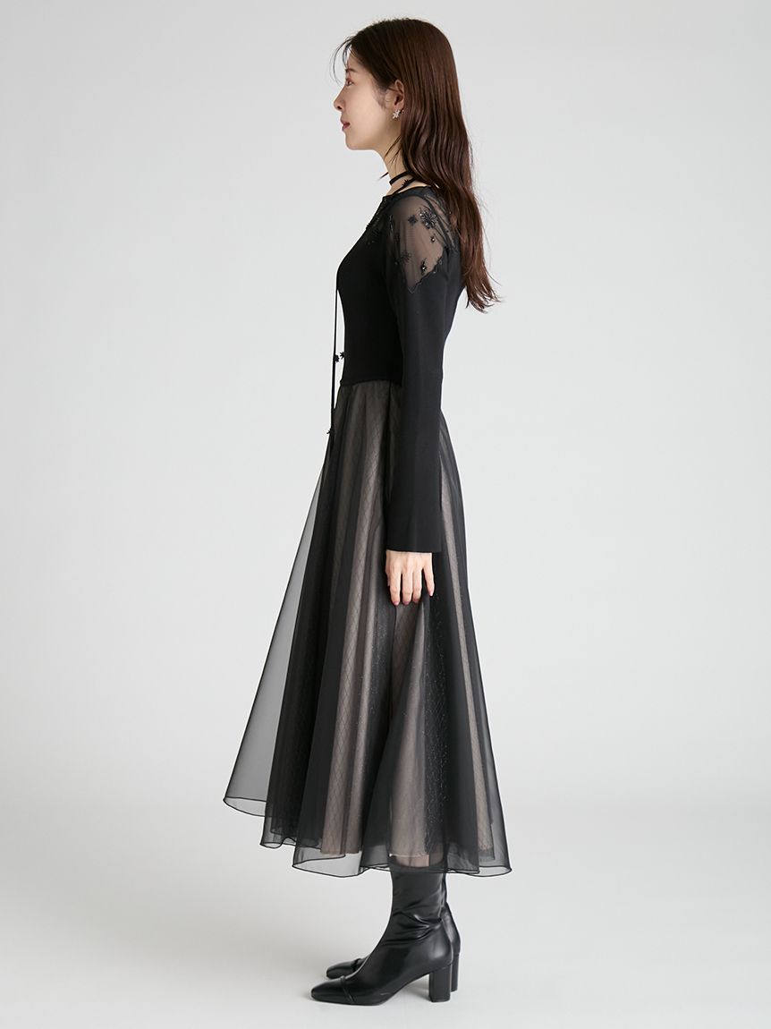 YUMI KATSURA for CELFORD】コラボスターリーニットドレス