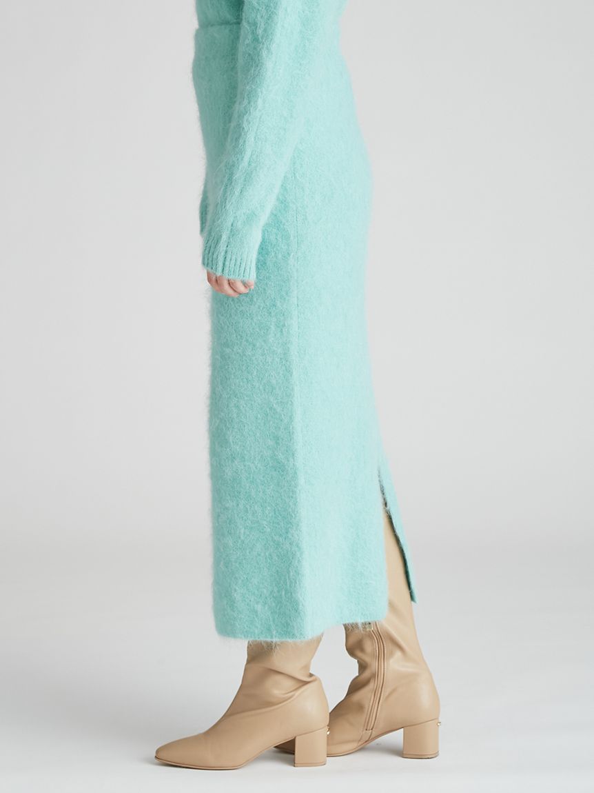 レーストリミングニットセットアップ(ニットワンピース)｜DRESS