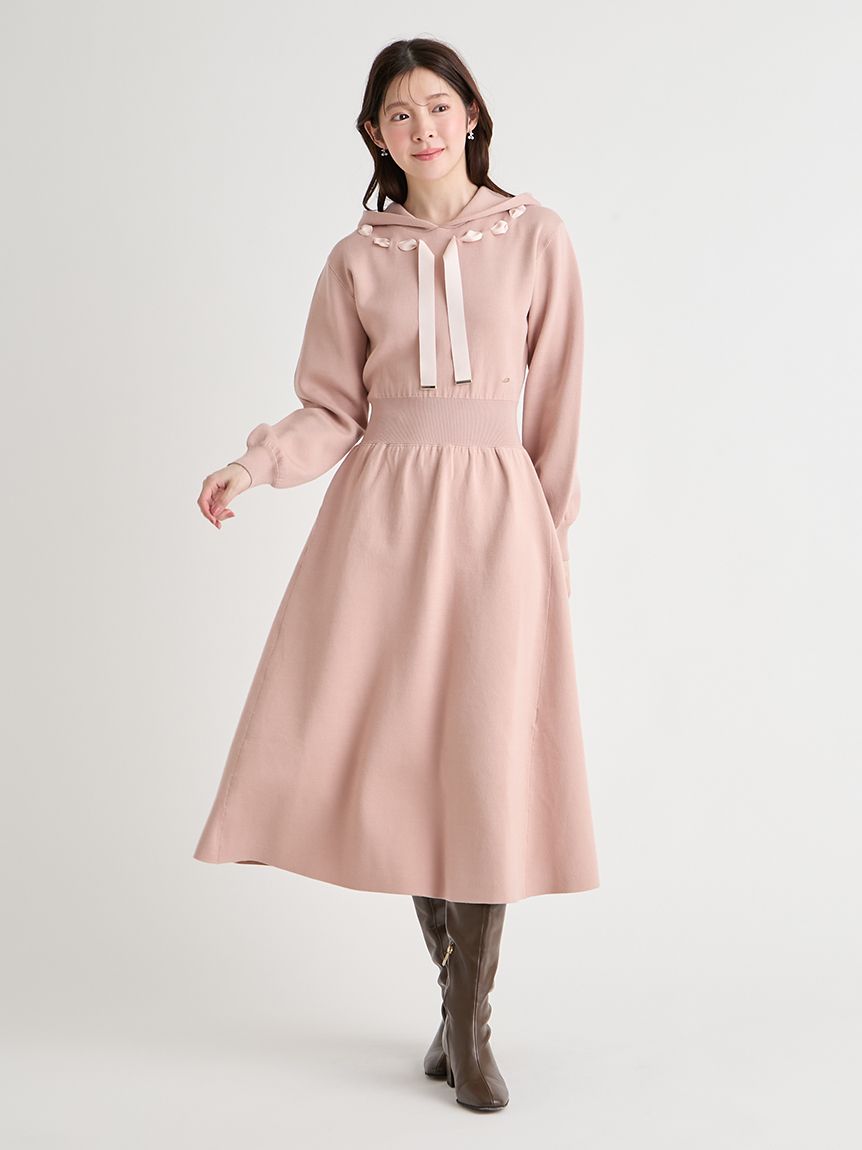 フードニットワンピース(デイリーワンピース)｜DRESS（ドレス
