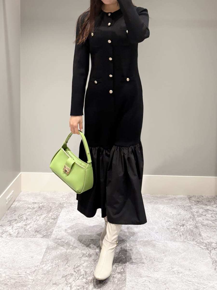 タフタドッキングマーメイドニットワンピース(デイリーワンピース