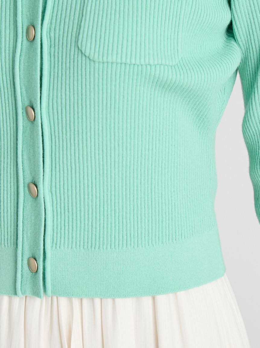 アシメヘムドレス＆トリムリブカーデ(デイリーワンピース)｜DRESS