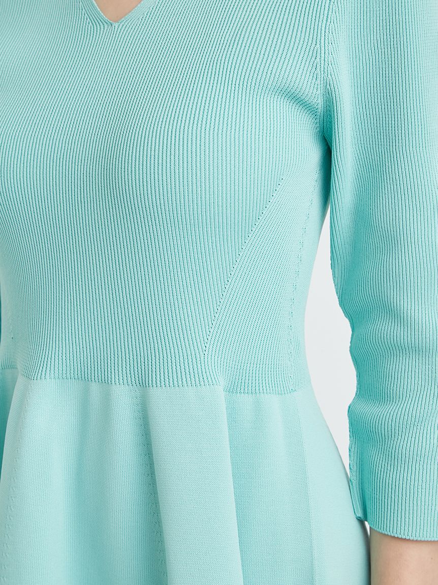 極品【CELFORD】セルフォードカットワークホールガーメントニットワンピース ホールガーメントワンピース(ニットワンピース)｜DRESS（ドレス