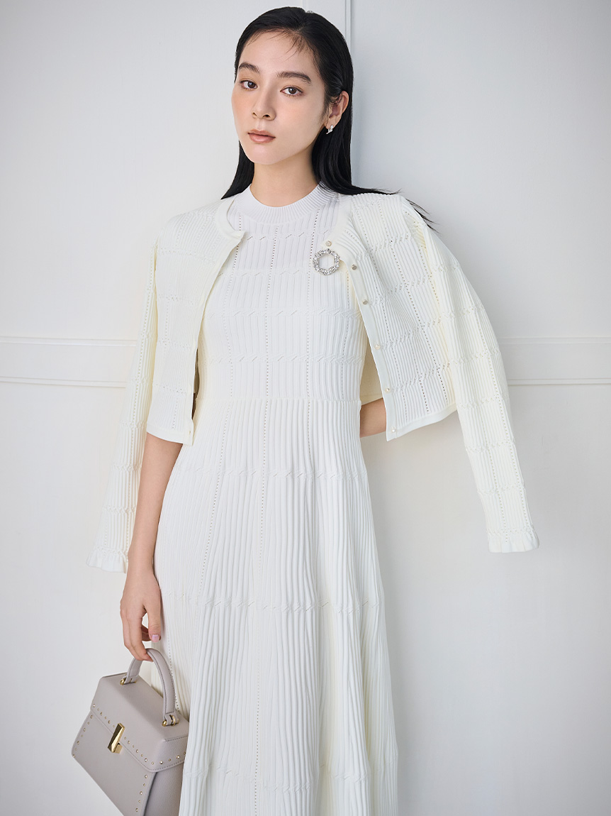 洗える】ディフォメーションワンピース(ニットワンピース)｜DRESS