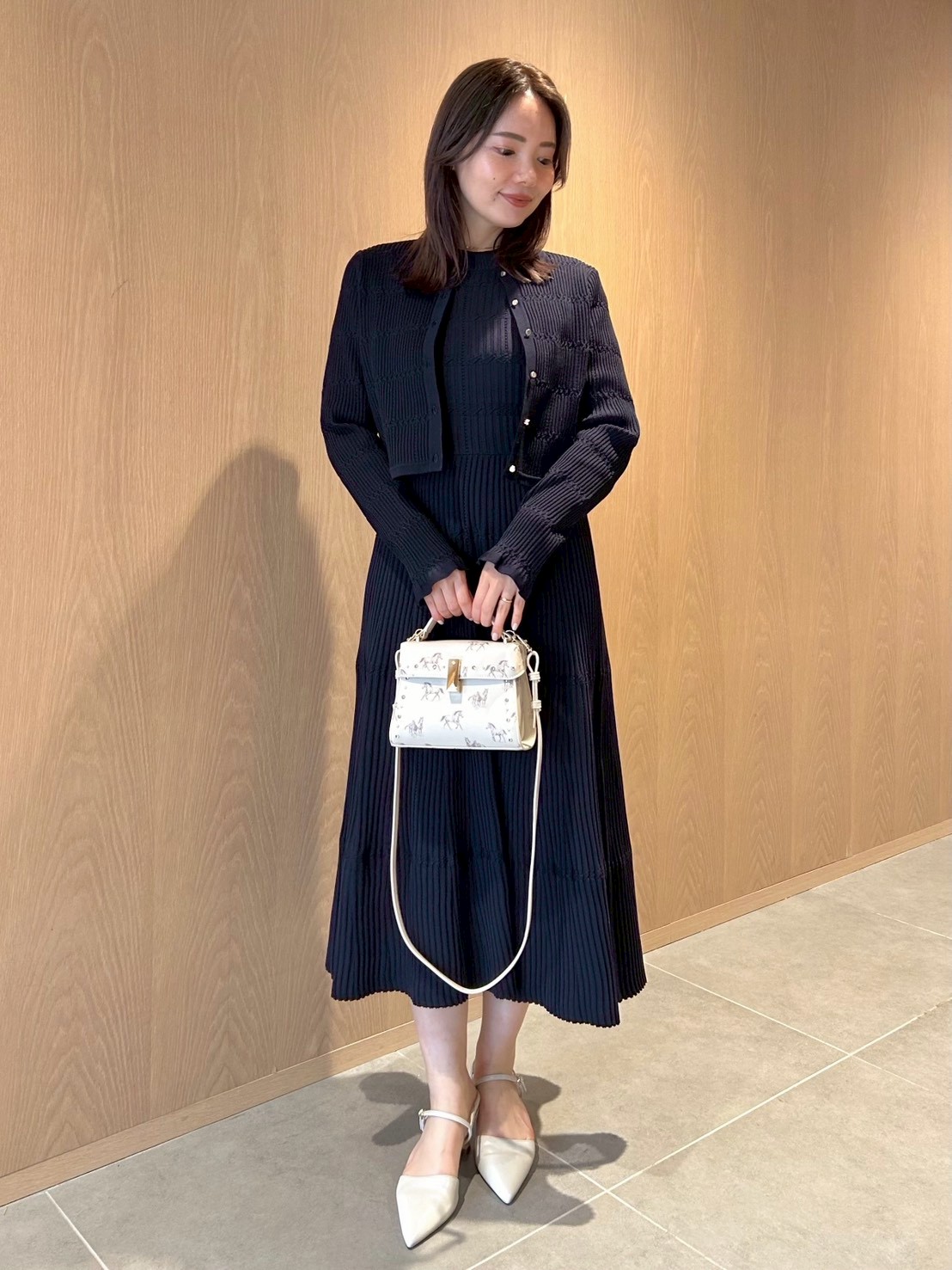 洗える】ディフォメーションワンピース(ニットワンピース)｜DRESS