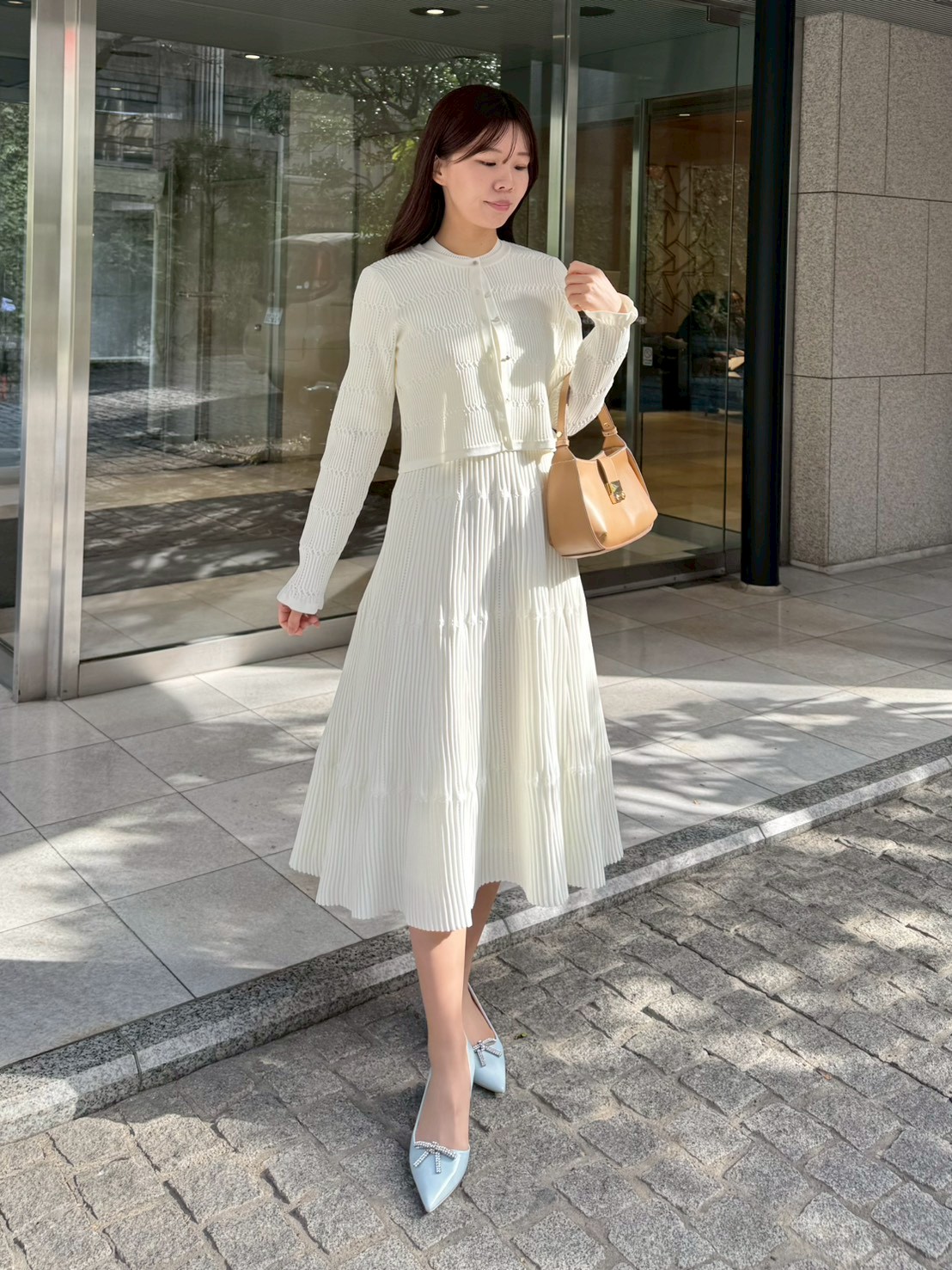 【年内1000円OFF】CELFORDセルフォードワンピースCWF0221059 洗える】ディフォメーションワンピース(ニットワンピース)｜DRESS