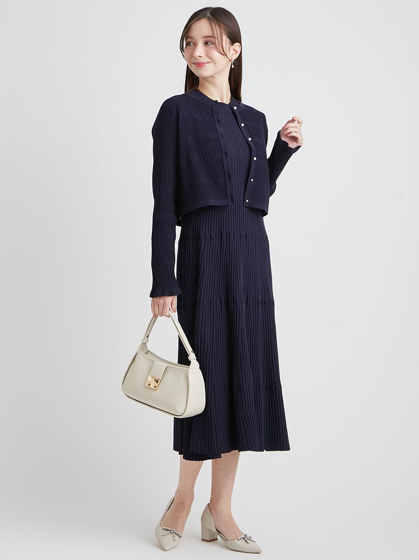 洗える】ディフォメーションワンピース(ニットワンピース)｜DRESS