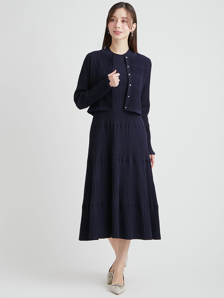 洗える】ディフォメーションワンピース(ニットワンピース)｜DRESS