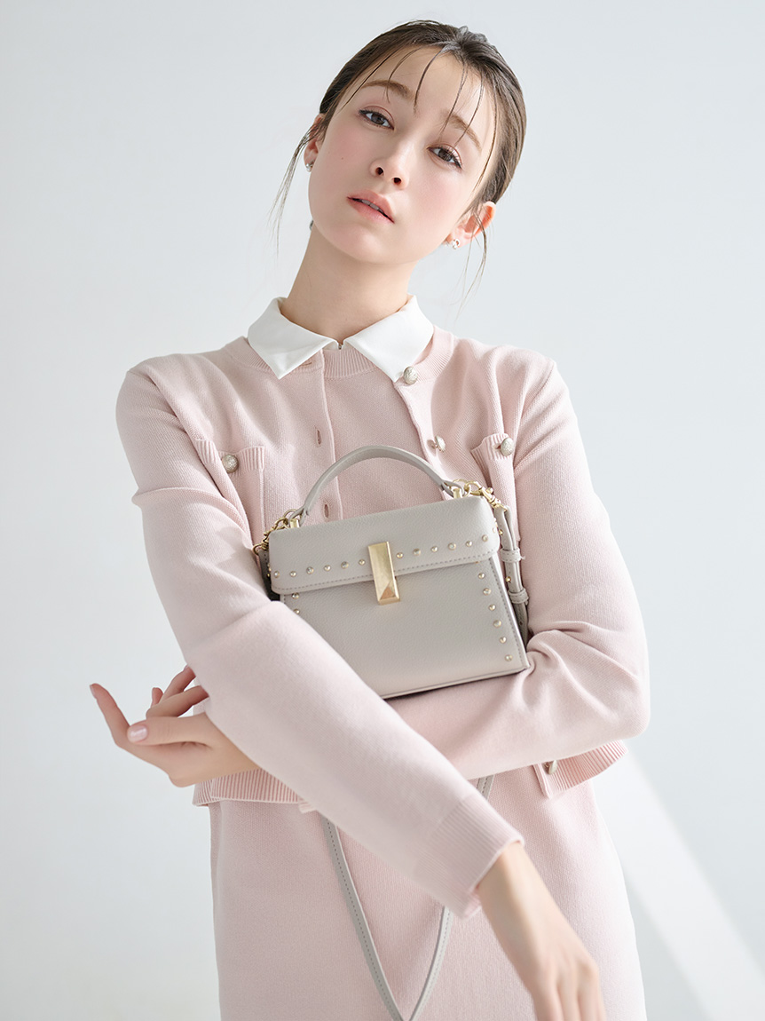 美品 CELFORD セルフォード ニット セットアップ 1点 ピンク系 レーヨン 他 ワンピース カーディガン レディース AM3734A18 NEW YEAR'S SPECIAL ITEM 1年間の感謝を込めた特別なワンピース