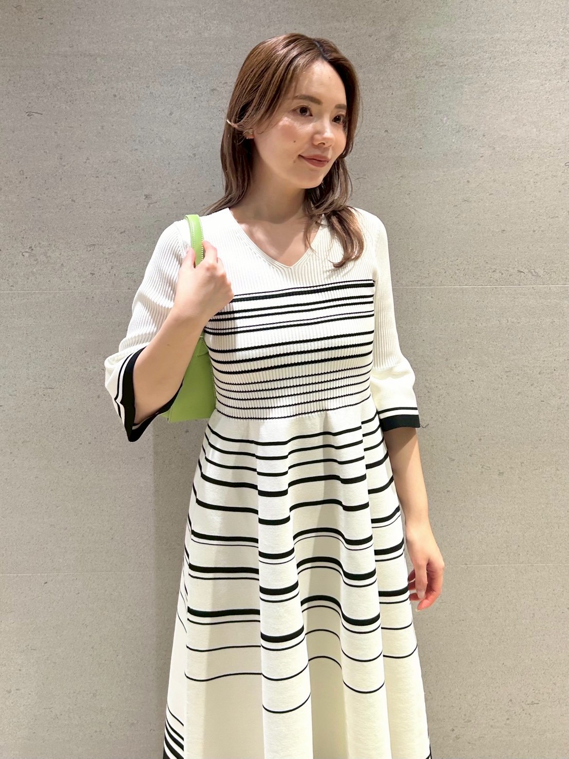 洗える】ベルスリーブホールガーメントワンピース(フォーマル