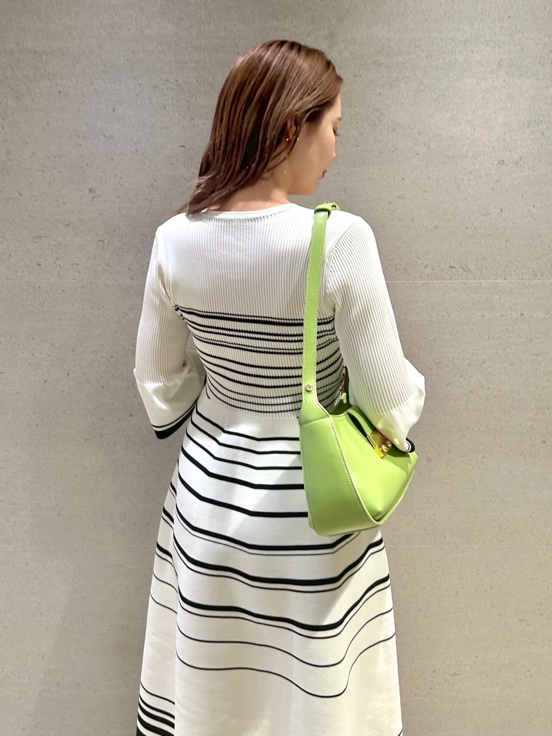 洗える】ベルスリーブホールガーメントワンピース(フォーマル