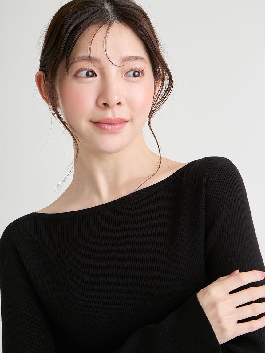 ラッフルスカートドッキングニットワンピ(デイリーワンピース)｜DRESS