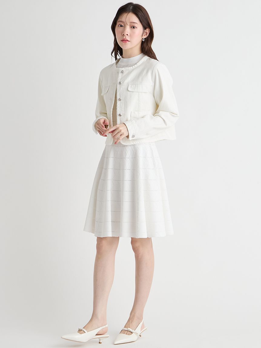 洗える】アイレット柄ミニワンピース(デイリーワンピース)｜DRESS