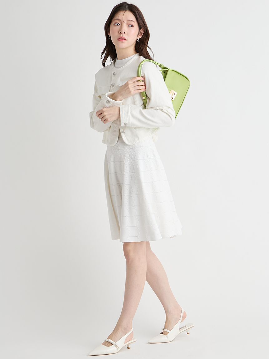 洗える】アイレット柄ミニワンピース(デイリーワンピース)｜DRESS