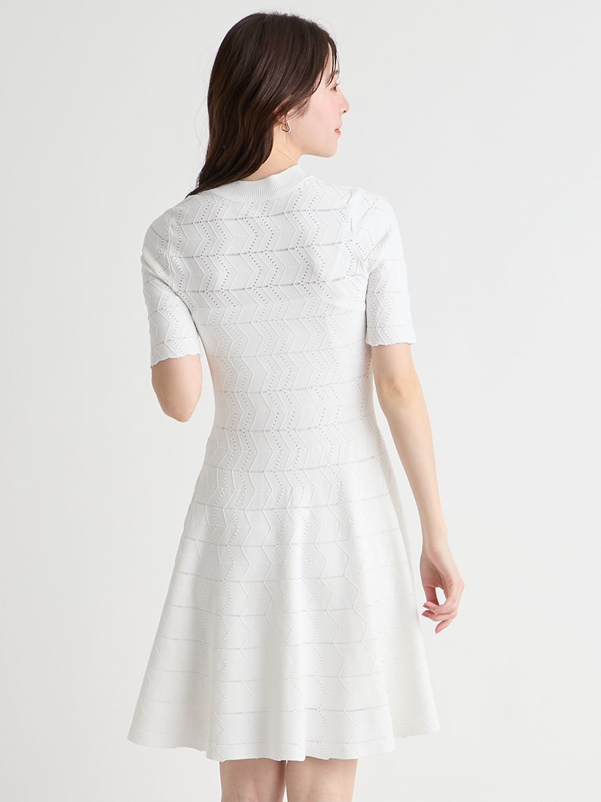 洗える】アイレット柄ミニワンピース(デイリーワンピース)｜DRESS