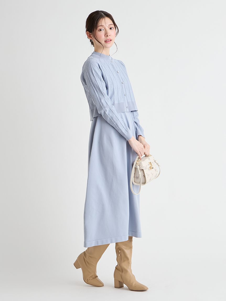 NEW YEAR'S SPECIAL ITEM】プレートパターンニットセットアップ(ニット