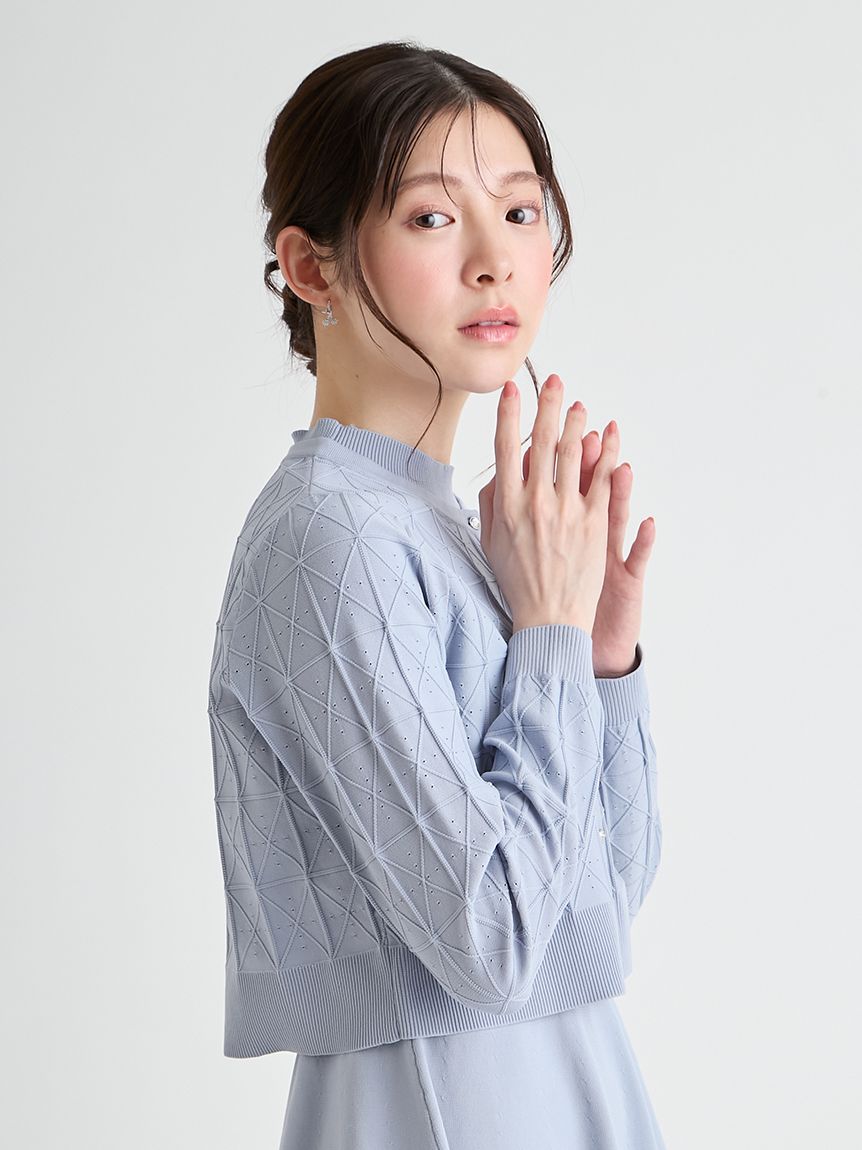 Premiumスプリングプレートパターンニットアップ(ニットワンピース