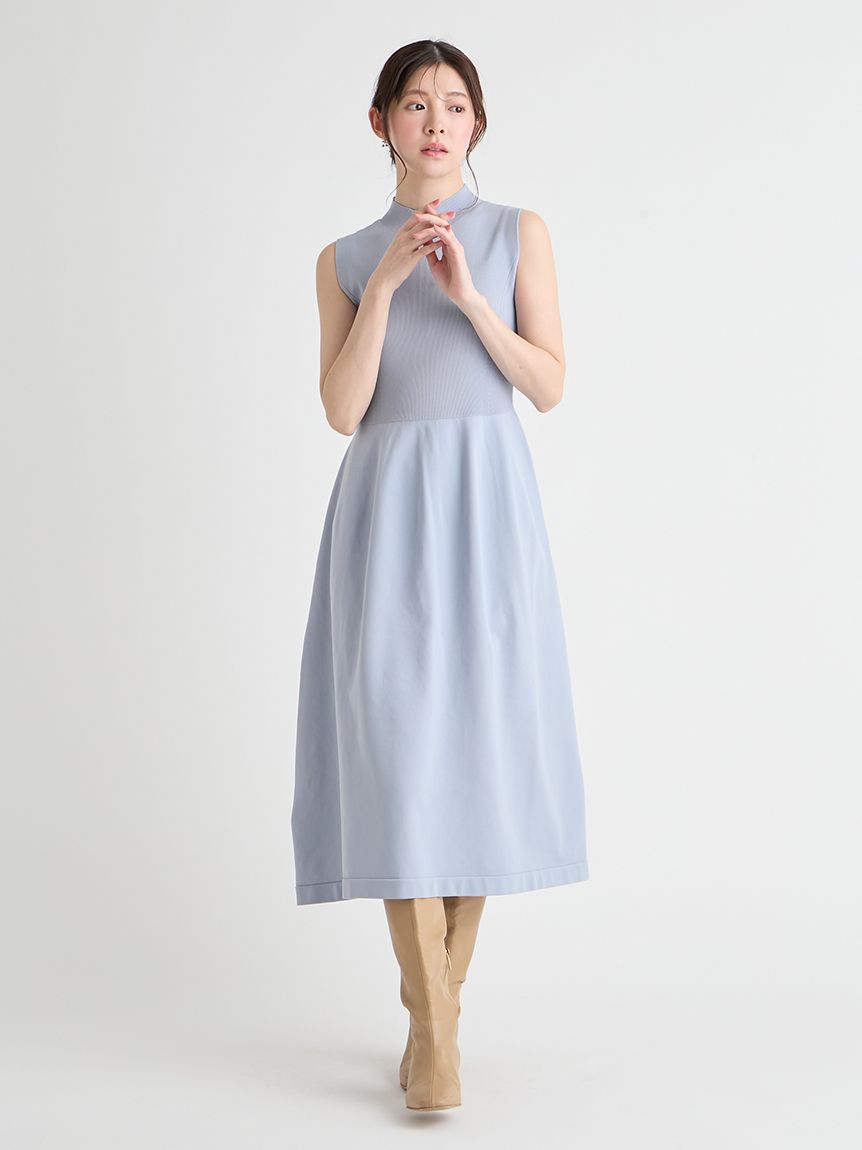 Premiumスプリングプレートパターンニットアップ(ニットワンピース