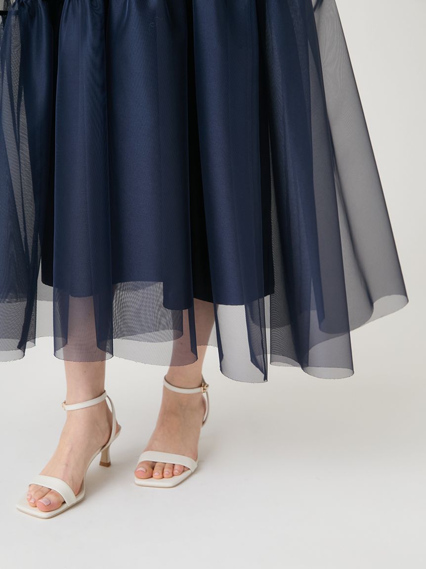 アシメチュールニットドッキングワンピース(ニットワンピース)｜DRESS