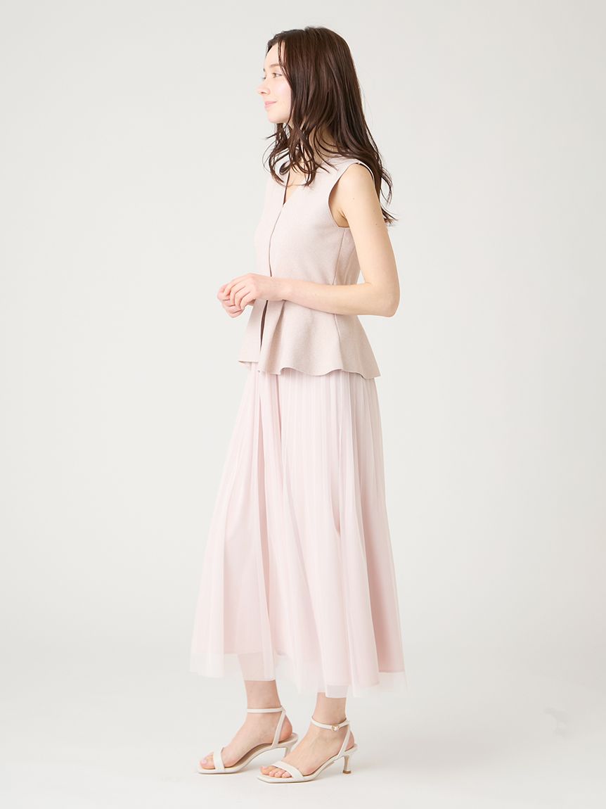 ジレドッキングワンピース(ニットワンピース)｜DRESS（ドレス