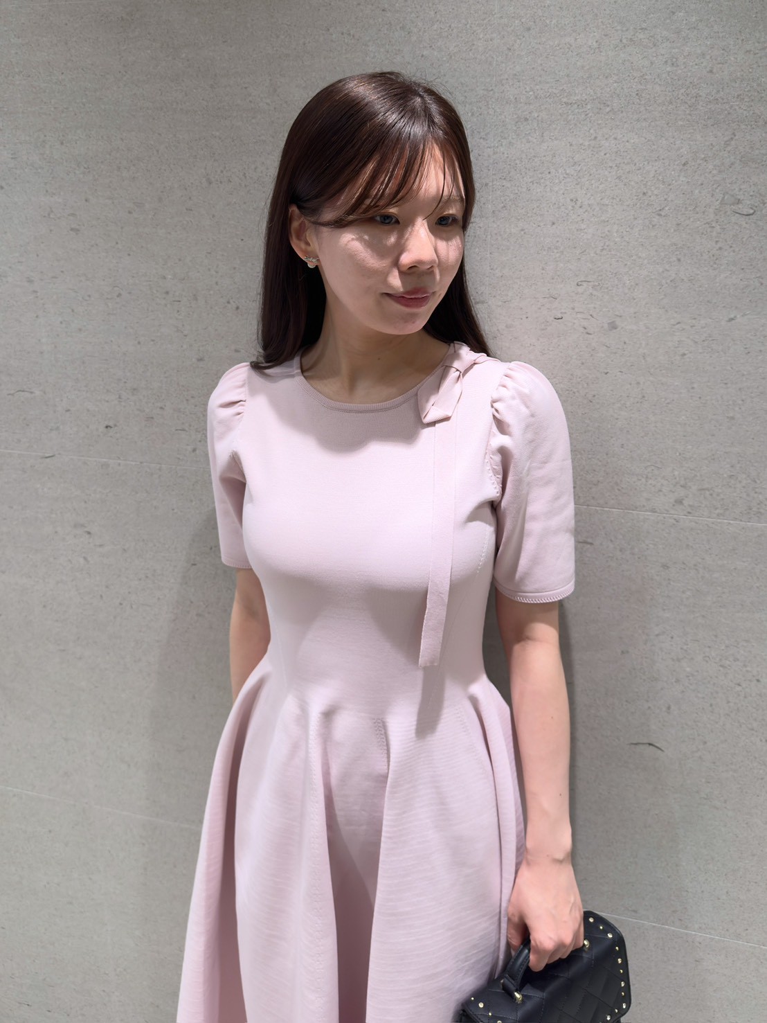 ネックリボンホールガーメントワンピース(ロングワンピース)｜DRESS