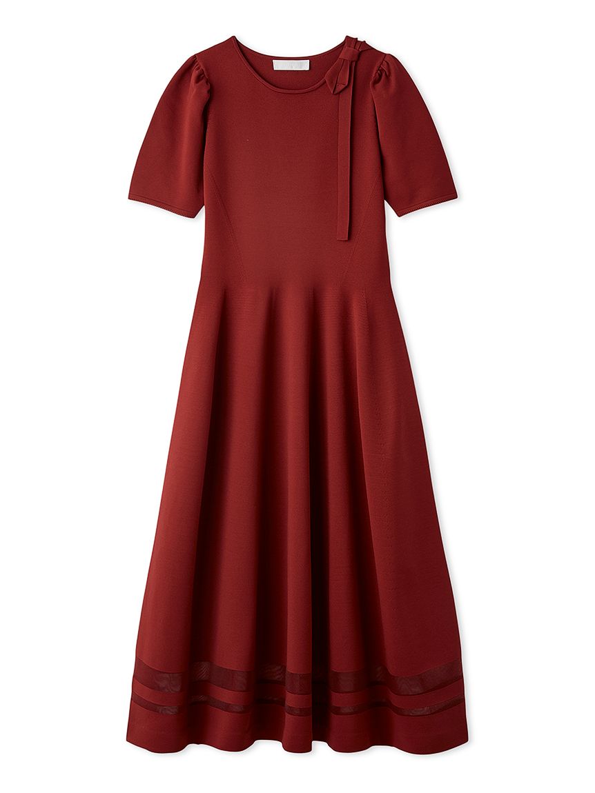 ネックリボンホールガーメントワンピース(デイリーワンピース)｜DRESS