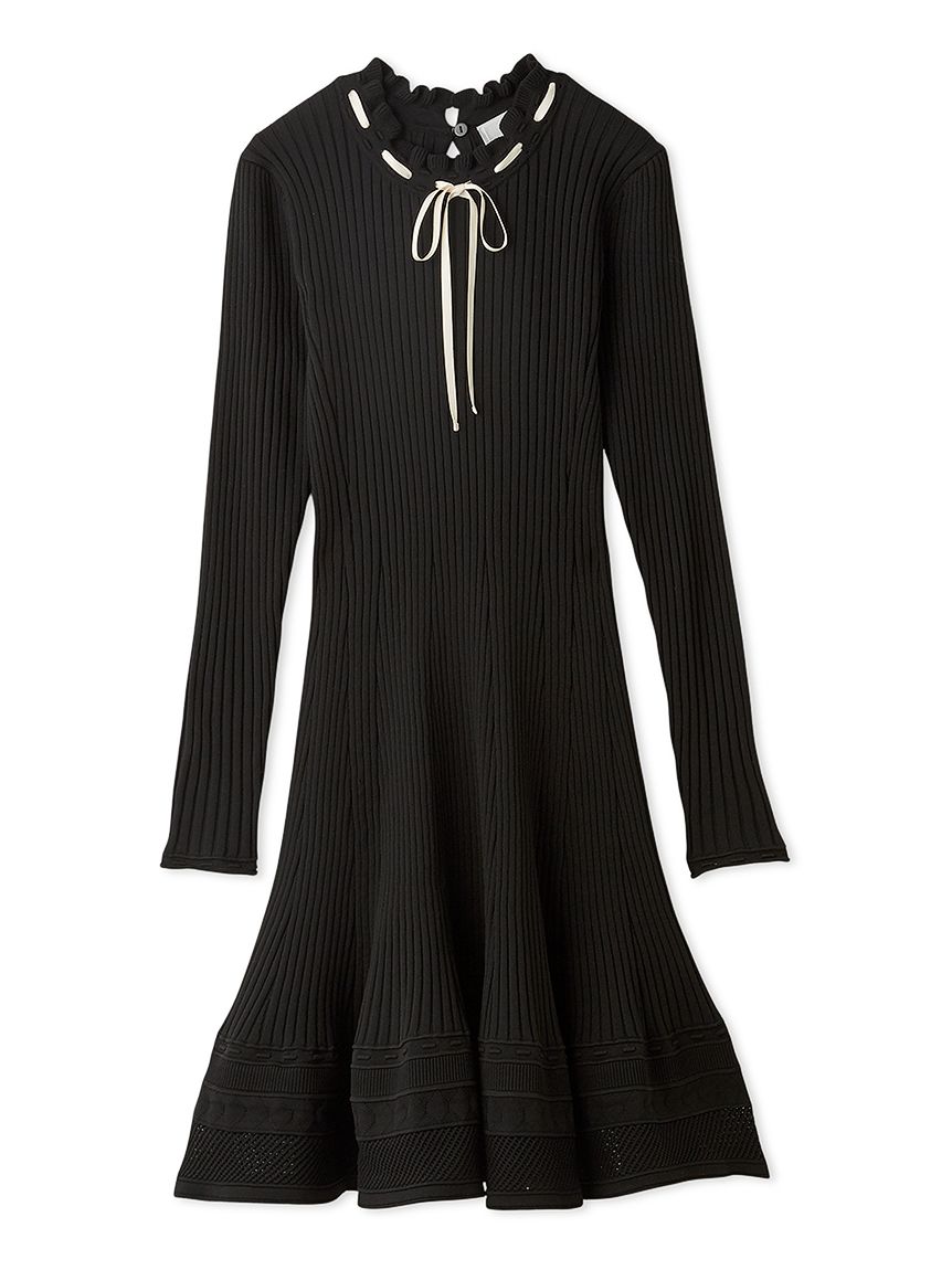 洗える】柄編みミニニットワンピース(ミニワンピース)｜DRESS｜CELFORD